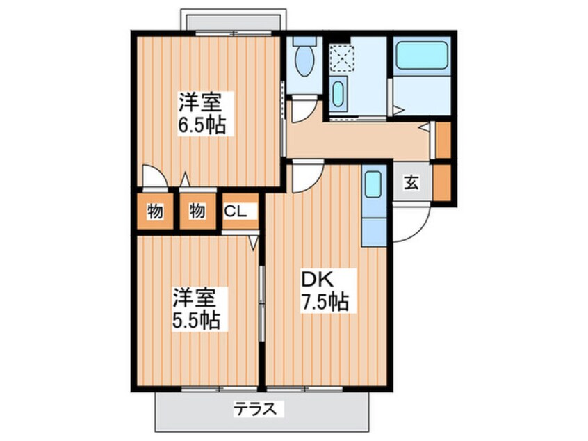 間取図 ソレイユ1号館