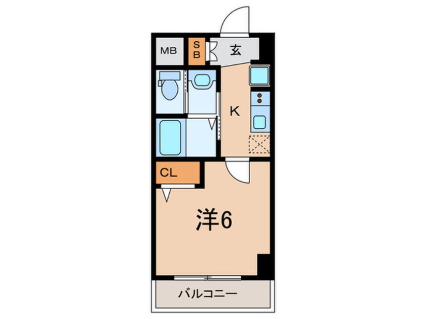 間取図 ｴｽﾃﾑｺｰﾄ神戸山手ｽﾃｰｼｮﾝﾃﾞｭｵ