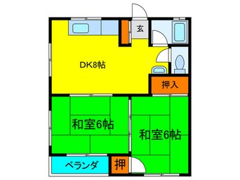 間取図 成田グリ－ンハイツ