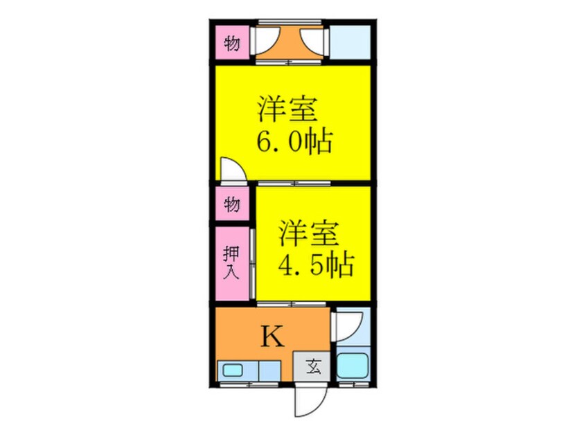 間取図 千里丘山口ハイツ