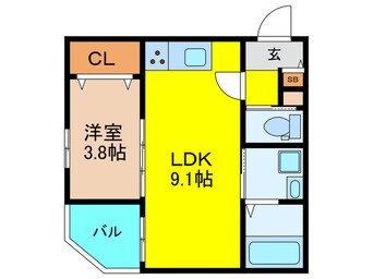 間取図 アレグリア香里園