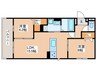 D-residence香里新町 2LDKの間取り
