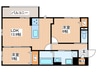 D-residence香里新町 2LDKの間取り