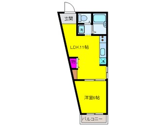 間取図 ハイツメグミ