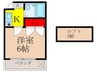 池田アーバンライフ 1Kの間取り