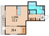 Chrysantheme Court 1LDKの間取り