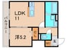 Chrysantheme Court 1LDKの間取り