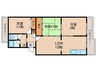 チュリス石山 3LDKの間取り