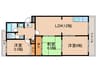 チュリス石山 3LDKの間取り