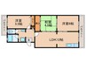 チュリス石山 3LDKの間取り