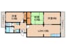 チュリス石山 3LDKの間取り