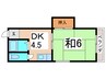グローバルエイト 1DKの間取り
