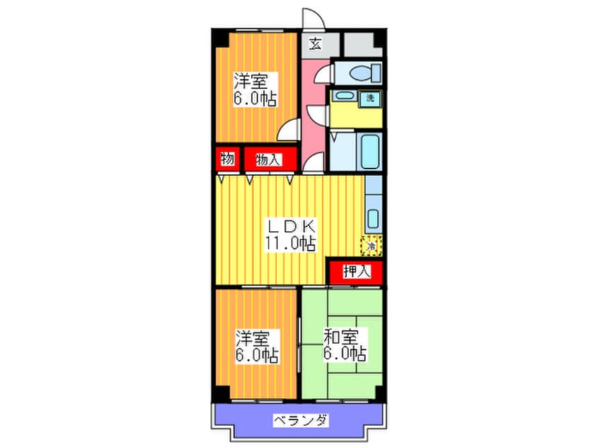 間取図 グランメ－ルシマノ