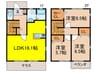 東豊中町３丁目戸建貸家Ａ棟 3LDKの間取り