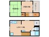 宝塚市旭町貸家 2LDKの間取り