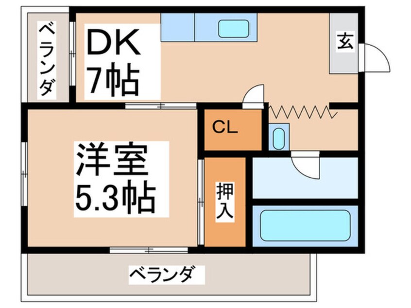 間取図 グランデ堺東