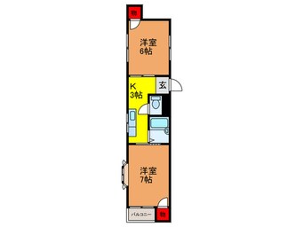 間取図 コンフォール月出町