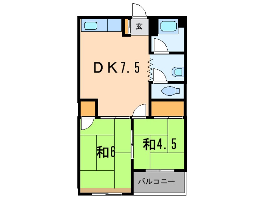 間取図 オーティーハイツ広田