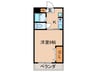 岸ハイツ 1Kの間取り