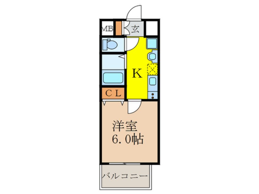 間取図 プレミアムステージ新大阪駅前Ⅱ
