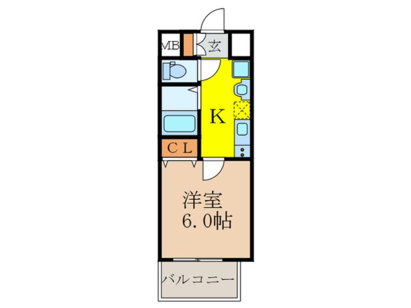 間取図 プレミアムステージ新大阪駅前Ⅱ