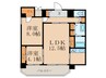 アスール江坂３ｒｄ 2LDKの間取り