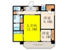 アスール江坂３ｒｄ 2LDKの間取り