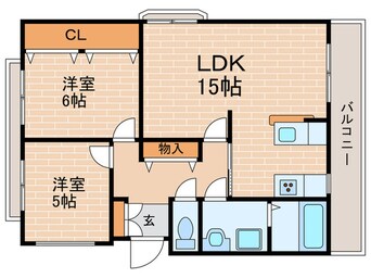 間取図 モンスフェール若松町