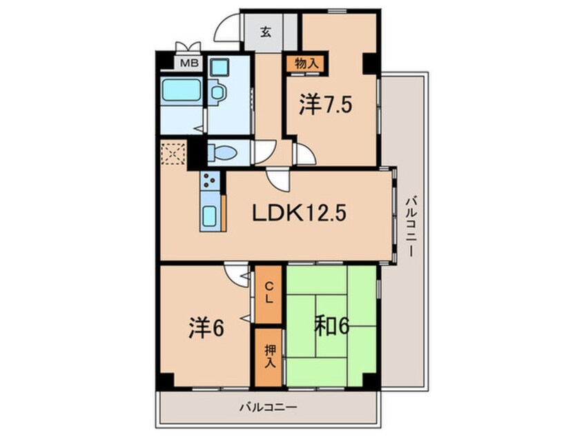 間取図 リアライズ岡場