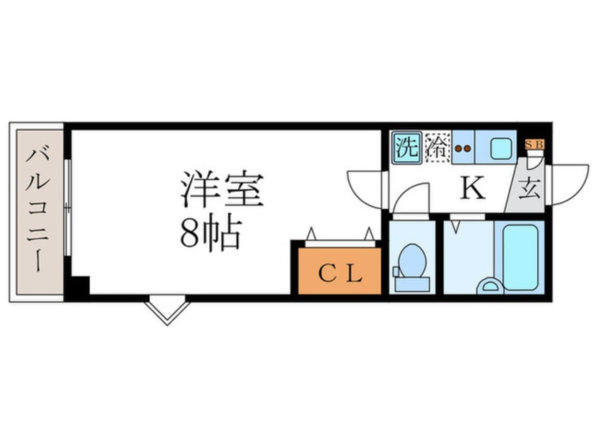 間取図 ラ・ヴィ一乗寺