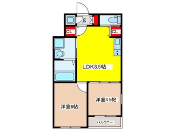 間取図 Muses花園本町