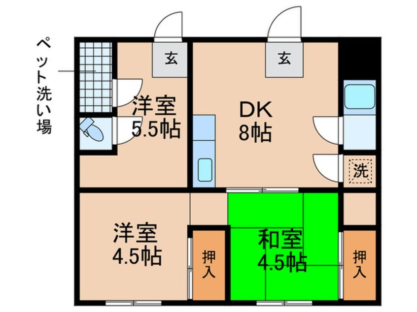 間取図 池本マンション