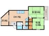 ハイツ北村 3DKの間取り