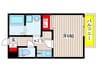 プレミール石橋 1Rの間取り