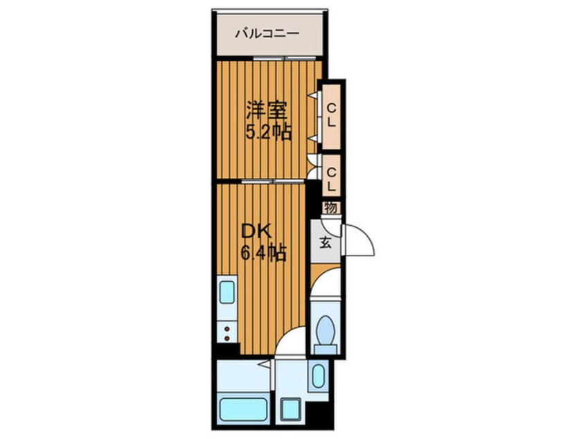 間取図 クリエオーレ清瀧