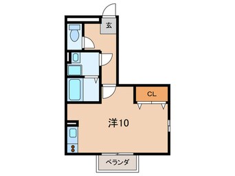 間取図 クレ－ルＢ棟