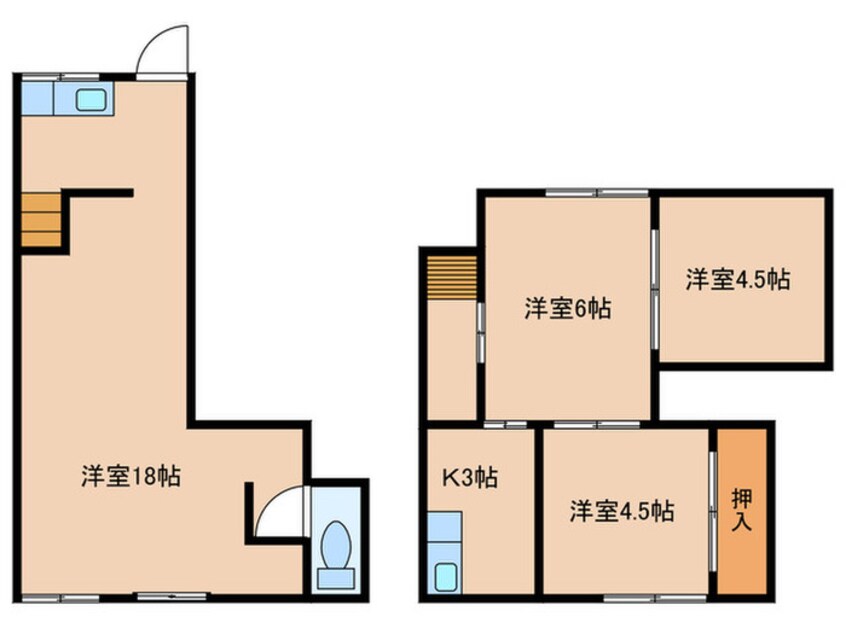 間取図 下野町５丁目店舗