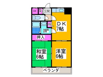 間取図 メゾンドノール清水丘