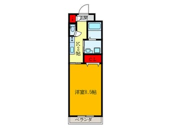 間取図 シャンテー枚方磯島