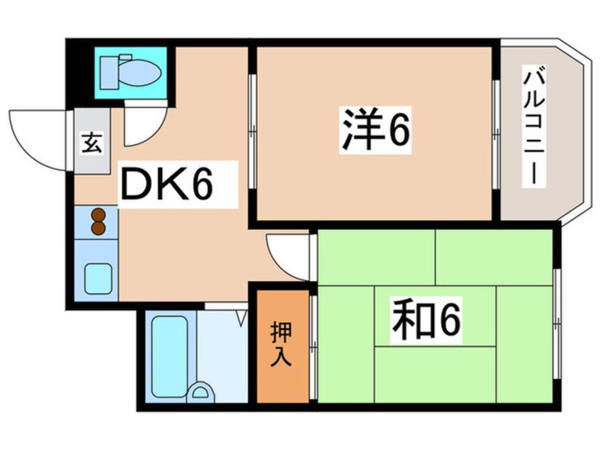 間取図 ロイヤル北田辺