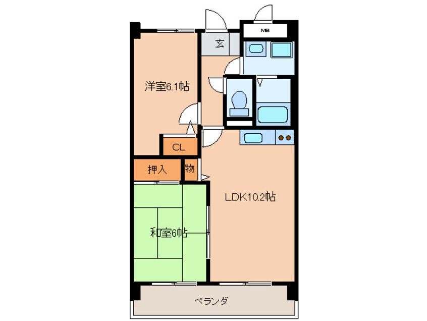 間取図 サンクレイドルカメヤマ