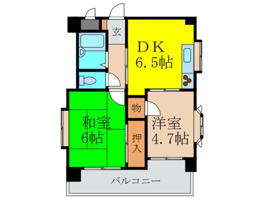 間取図 アミティ御影