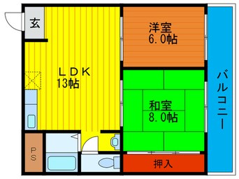 間取図 サンロイヤル柴島Ⅱ