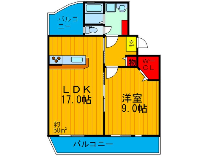 間取り図 ＧＲＡＮＤ岡山手