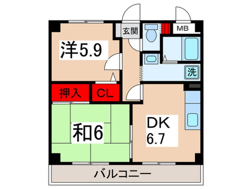 間取図 グランディ－ルシャト－