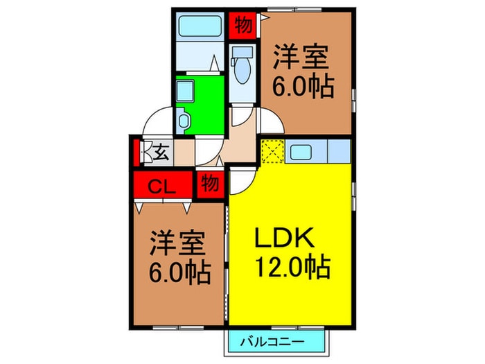 間取り図 ロイヤル倉治Ｂ棟