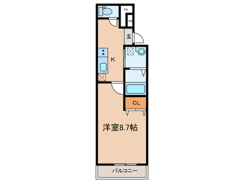 間取図 ﾌｼﾞﾊﾟﾚｽ阪急園田WESTⅢ番館