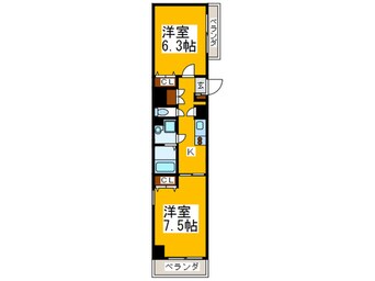 間取図 Ａｊｉｒｕ Ｋｉｔａｈｏｒｉｅ