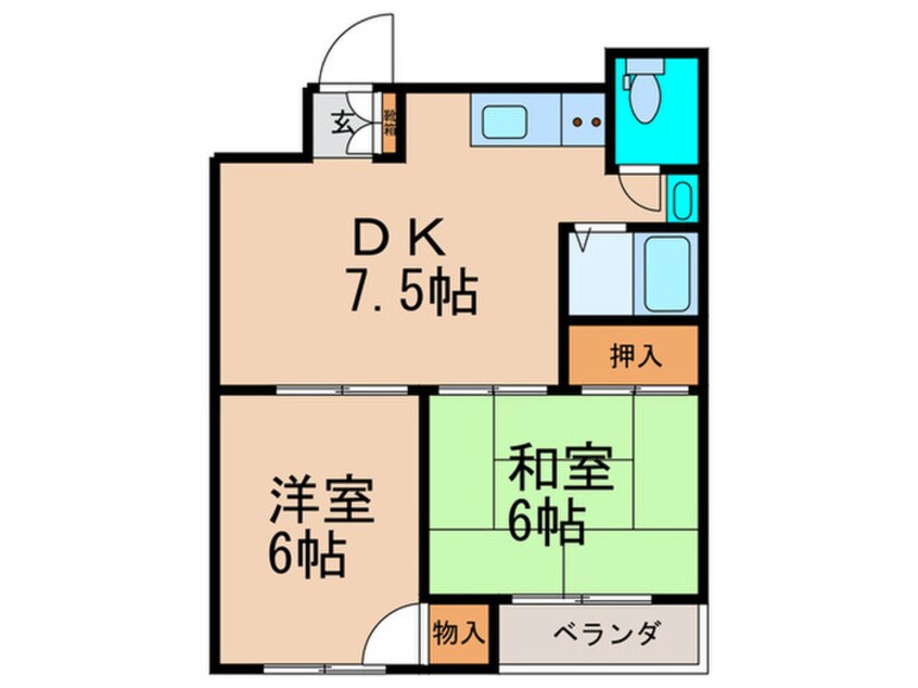 間取図 ラヴィ－ハイツ