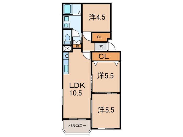 間取り図 満池谷マンション